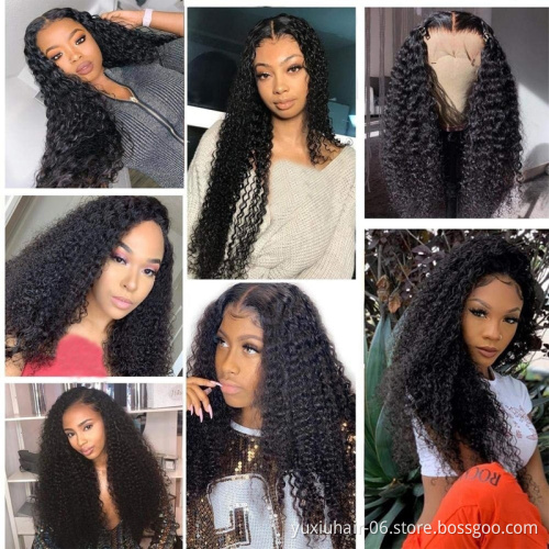 Cheap Wholesale 100% HD Transparent Full Lace Part Frontal Brazilian Virgin Hair Lace Front Human Hair Wigs For Black Women